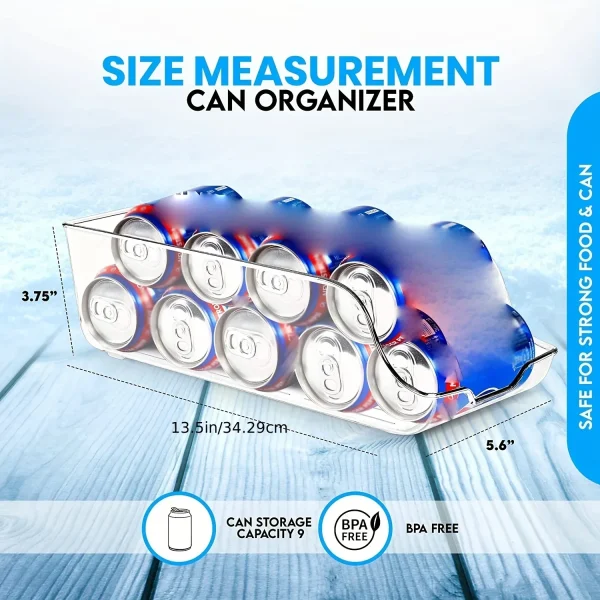 pidr-181802334 1/2 peças latas de armazenamento de cozinha, latas de refrigerante, latas de arm