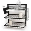 Escorredor de Louça de Parede em Aço Inox (opção com 2 ou 3 Andares)