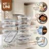 D_NQ_NP_2X_605578-MLA113633610823_062026-F Kit 10 Pote De Vidro Marmita Hermético 370ml Freezer Fitness Rishon