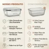 D_NQ_NP_2X_724448-MLA112812441614_072026-F Kit 10 Pote De Vidro Marmita Hermético 370ml Freezer Fitness Rishon