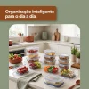 D_NQ_NP_2X_793632-MLA112468216606_062026-F Kit 10 Pote De Vidro Marmita Hermético 370ml Freezer Fitness Rishon