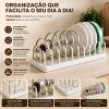 D_NQ_NP_2X_834104-MLA113986889774_072026-F Organizador de Tampas para Panelas Bugishop de Polipropileno Creme